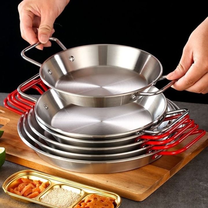 Portable Non Stick Stainless Seafood Plate Salad Plate Saucepan Seafood ...