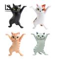 Cat Shape Toy Mini Funny Cartoon Cat Statue Ornament Adorable Dancing Cat Figure Decoration Southeast Asian Buyers' Favorite. 