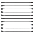 10PCS 4 Pin PWM Fan Extension Power Cable Connector Case Male to Female Extending Cables Compatible with 4 Pin/3Pin Fan. 