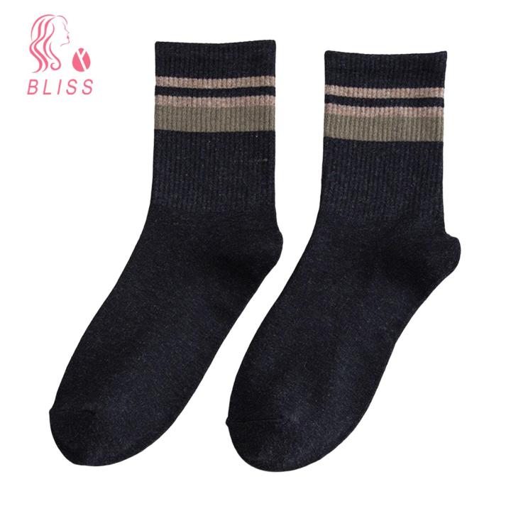 Bliss High-top Casual Socks High Elasticity Anti-slip Breathable Sports Socks Unisex Mid-tube No Odor Soft Sweat-absorption Cotton Socks Unisex Mid-calf Cotton Socks