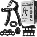 Hand Gripper Set with Adjustable Resistance, Strength Trainer, Counting Forearm Strengthener, Workout Kit, 5 Packs. 