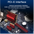 2.5G PCI-E to RJ45 Gigabit Network Card RTL8125B Chip 10/100/1000Mbps Ethernet Wired RJ45 LAN Controller Adapter Spare Parts Accessories. 