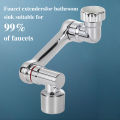 1080° Large-Angle Rotating Splash Filter Faucet Aerator Universal Kitchen Sink Faucet Extender 2Flow Saving Water Tap Nozzle. 