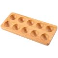 NAMUNY Egg Tray Wooden Egg Holder for Eggs Usable in Kitchen Refrigerator, or Countertop for Display or Storage, Holds 10 Eggs. 