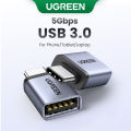 UGREEN USB 3.0 OTG Adapter Type C Male to USB 3.0 Female OTG Adapter for MacBook Pro, Chromebook, Microsoft Surface Go, Samsung Galaxy S23 S22 Ultra Note 20. 