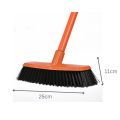 BATHROOM BRUSH LONG WITH 120CM PLASTIC COATED METAL HANDLE - FEATHER. 