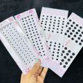 ESH Black color Simple Plain small Round Pottu Forehead,  Kumkum Self-Adhesive Sticker Bindi card For Women. 