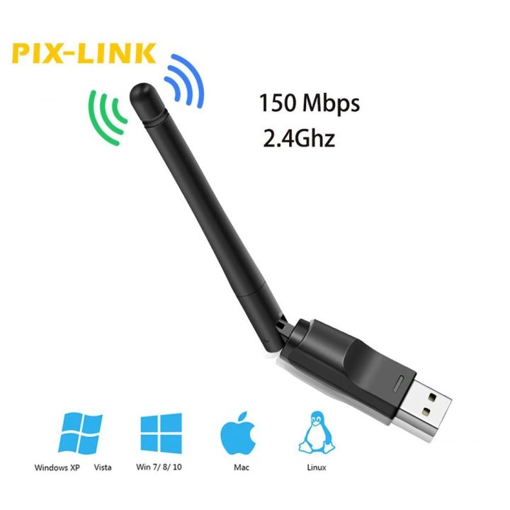 Wireless 150Mbps /2dBi USB WiFi Router Adapter PC Network LAN Card Dongle with Antenna