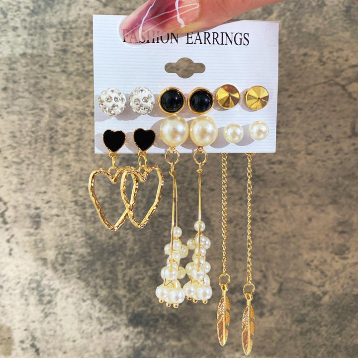 Circle%20Piercings%20Earrings%20Jewelry%20for%20Women%20Imitation%20Hoop%20Cute%20Ear%20Buckle%203%20Pairs%20Heart%20Butterfly%20Drop%20Earrings%20Set%20Earings%20for%20Girls%20-%20Image%202