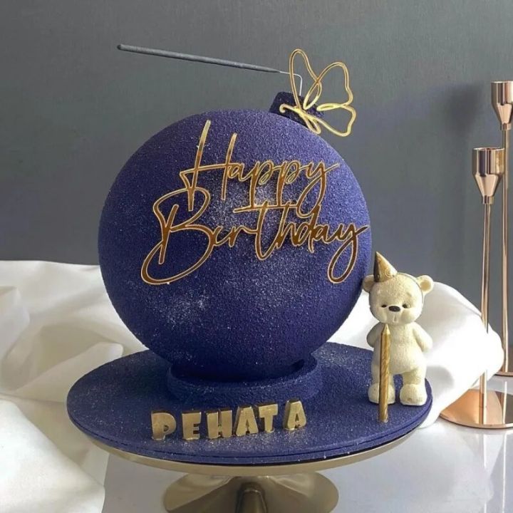 Cake%20&%20Cupcake%20Toppers1/5%20s%20Happy%20Birthday%20Cake%20Topper%20Acrylic%20Gold%20Dessert%20Cu%20ake%20Topper%20for%20Baby%20Birthday%20Party%20Simple%20Style%20Cake%20DecorationsParty%20Supplies%20-%20Image%202