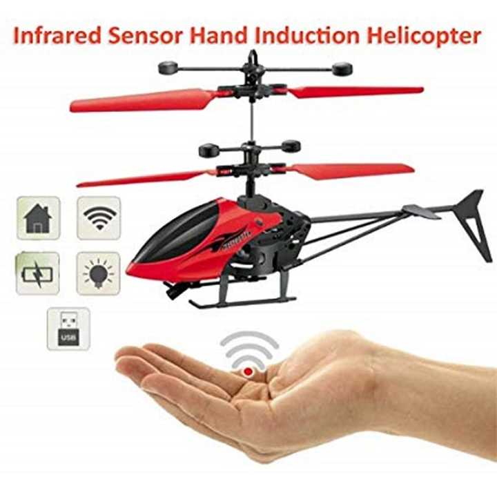 Rechargeable Infrared induction Helicopter Sensor Aircraft with Flashing Light