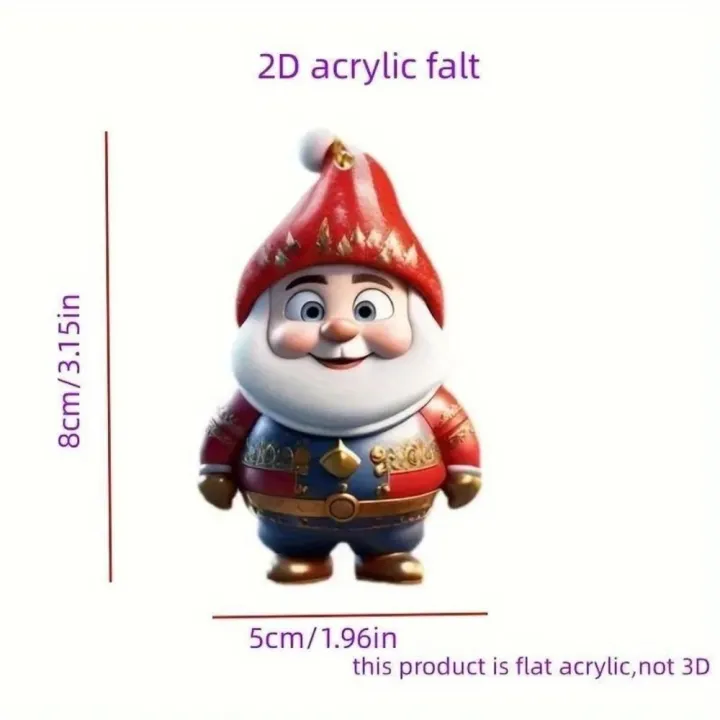 Acrylic%20Christmas%20Pendant%20Eye-Catching%208*5cm%20Character%20Ornament%20Acrylic%20Decoration%20for%20Party%20Decoration%20Car%20Interior%20Holiday%20-%20Image%204