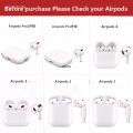 Anrushide Japanese and Korean vertical stripe full screen kitten suitable for Fashion Airpods4/3 headphone protective case for pro2 2nd and 3rd ge. 