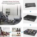 KUUJOJO Under Bed Shoe Storage Organizer for Closet, Foldable Underbed Shoes Containers Boxes Under the Bed Storage Bags. 