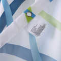 Enough Long Wide Polyester Striped Wave Shower Curtains Bathroom Plastic Hooks. 