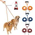 Double Dog Leash No Tangle 360 Swivel Rotation Reflective Double Lead Adjustable Length Dual Two Dog Lead Splitter Comfortable Shock Absorbing Walking Training Dogs Pets Dog Collar Dog Chain Dog Belt Dogs Belt Dogs Sale Sri Lanka Dogs Sale Strip Dog Strap. 