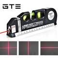 GTE Multipurpose Laser Level Laser Measure Line 8ft Measure Tape Ruler Adjusted Standard And Metric Ruler - Fulfilled by GTE SHOP. 