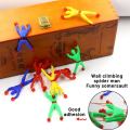 10Pcs Stretchy Sticky Toys Hands Mini Spiderman Climbing Wall Climbing Man Sticky Fingers Funny Toy for Kids. 