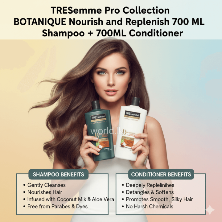 TRESemme%20700%20ML%20x%202%20Pro%20Collection%20BOTANIQUE%20TBNR%20Nourish%20and%20Replenish%20(700%20ML%20Shampoo%20and%20+%20700ML%20Conditioner)%20-%20Image%202