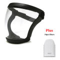 Protective glasses, face splash and oil proof masks, full face cover, transparent safety eyes, anti-fog head cover, work. 