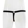 Misters Secret Ultra Hot Men’s Brown and Black Metal Ring, G string, T Back men’s Thong. 