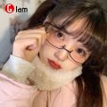 Tik Tok Influencer Same Style Lower Half Frame Glasses Female Water Drop No Lens Decoration 【Glam】. 