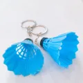 Mini Badminton Keychain - Cute Sports Gift, Metal Keyring. 