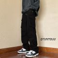 American New Cargo Pants Trendy Multi-Pocket Charging Pants Men's Spring and Autumn Loose Straight Trousers All-Matching Casual Pants. 