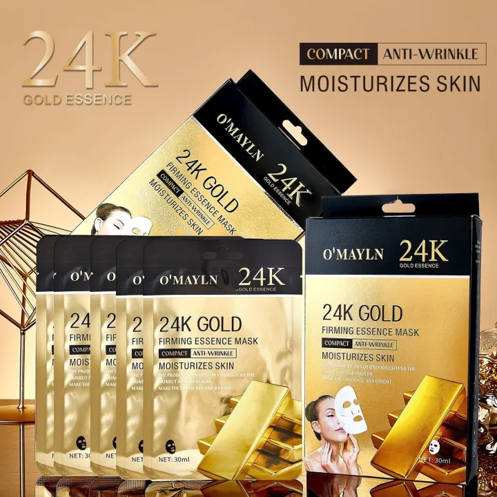 O'Mayln%2024K%20Gold%20Firming%20Essence%20Sheet%20Mask%20-%205%20Pcs%20Pack%20-%20Face%20Sheet%20Masks%20-%20Image%203