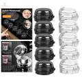 5x Knob Covers Kitchen Range Knob Covers Home Appliance Button Covers. 