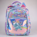 Australia Stationery Smiggle Blue Space Cat Students Burden Relieving Backpack Girl Travel Bag Meal Bag Wallet. 