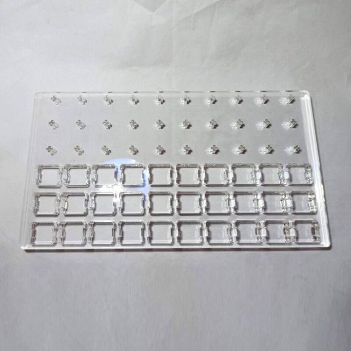 Switches Mechanical Double Switch Board Acrylic Tester Station Layer For Lubricate 20 Switch Acrylic Lube Modding Base Keyboard(Not Specified)