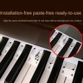 Piano Notes Sticker Removable Piano Keyboard Note Labels Staff Piano Key Stickers 61-Key Full Size. 