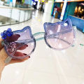 Summer Children Cute Sunglasses Acrylic Bow Outdoor UV Protection Sun Glasses. 