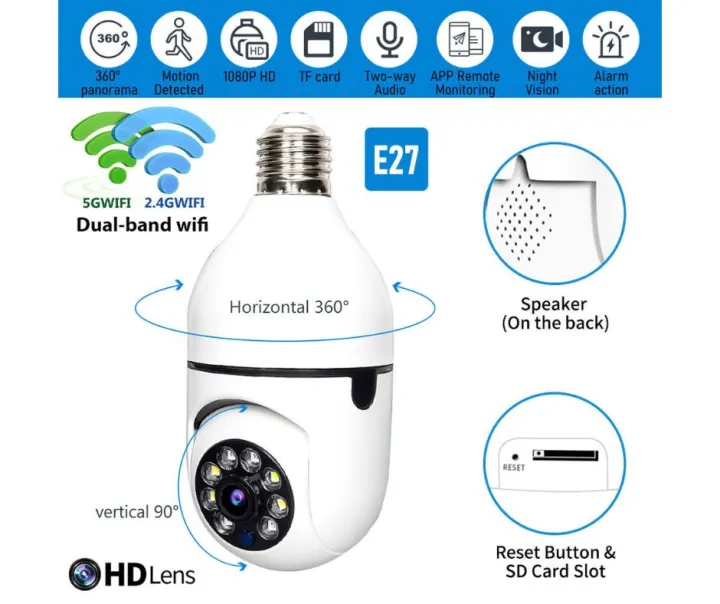CCTV%20Security%20Camera%20outdoor%205G%20Light%20Bulb%20Home%20Security%20Camera,%20Wireless%20Video%20Surveillance%20Lightbulb%20Cameras,%20PTZ%20WiFi%20Panorama%20Camera%20with%20E27%20Lamp%20Base,%20Full%20Color%20Night%20Vision%20&%20Two%20Way%20Audio,%20720p%20-%20Image%206