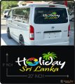 Holly Day Sri Lanka For Car Van 3 Wheel Reflective Plotter Cutting stickers. 