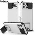 Quiberk for Samsung Galaxy A05 Phone Case Slide Camera Cover Kickstand Hard Shockproof Armor Back Casing. 