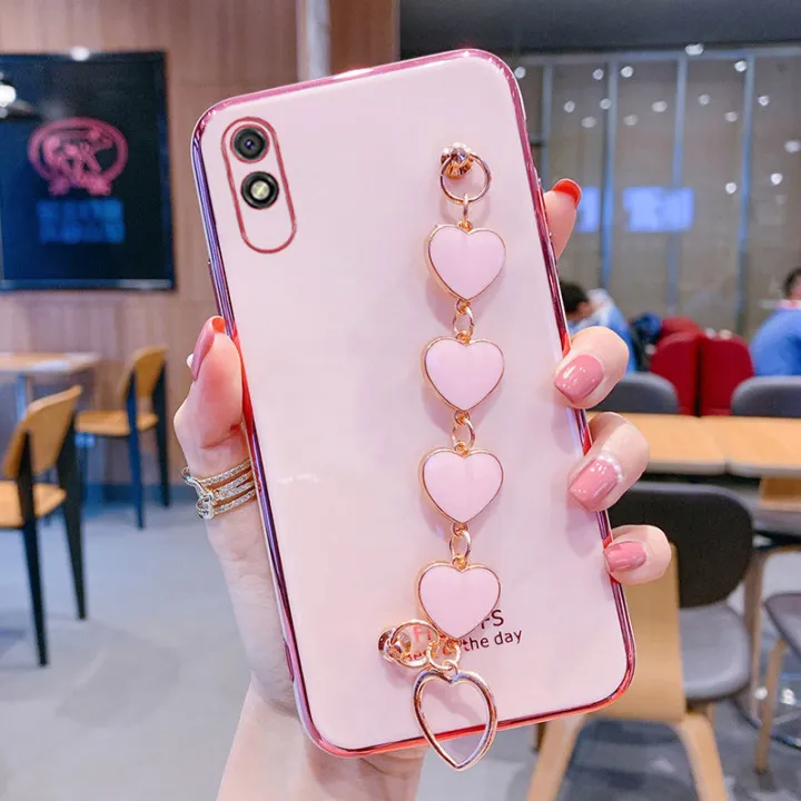 For%20Xiaomi%20Redmi%209A%20Back%20Cover%20+%20Love%20Heart%20Bracelet%20Luxury%20Glossy%20Shiny%20Plating%20Bumper%20Ladies%20Case%20Soft%20Silicone%20Protective%20Phone%20Cases%20-%20Image%203