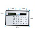 MMLUCK 8-digit Travel Handheld Digit Calculator Children's Ultra-thin Stationery Solar Power Office Supplies Pocket Calculator Credit Card Calculator Solar Powered Calculator Mini Calculator. 