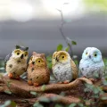 Simulation Animals Miniature Landscape Ornament Parrot Dog Cat Sea Turtle Model Fairy Garden Lawn Figurine Animal Decor Crafts. 