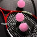 6Pc Pack Pink Tennis Balls Wear-Resistant Elastic Training Balls 66mm. 
