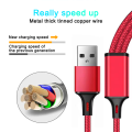 3 In 1 Fast Charging Cable Cord For iPhone Xiaomi Poco Micro USB Type C Charger Cable Multi Port Multiple Usb Charging Wire Line. 