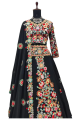 Georgette Embroidered Lehenga Women's Indian Ethnic Wear Long Skirt with Blouse Piece. 