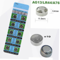 Alkaline Button Coin Cells Watch Battery 1.55V AG13 2Pcs. 