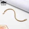 Carat Men Stainless Steel Bracelet Stylish Unisex Twisted Chain Bracelet Hip Hop Stainless Steel Jewelry for Rock Stars Singers Partygoers Anti-rust Polished Finish Perfect for Clubbing Events Stainless. 