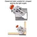 wood working tools New Right Angle Steel Clamp Carpenter Quick Positioning Clamp for Wood Panel Splicing Mini 90 Degree Right Angle Fixing ClipsTool Sets. 