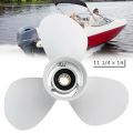 Boat Outboard Propeller for Yamaha 25-60HP 11 1/4 x 14 Marine Propeller 13 Spline Tooth 663-45958-01-EL. 