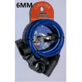 Bicycle MTB Wire Locks, Key / Password Chain and Cable Lock 1000mm Length 6/8MM Thickness with Holder, Anti-Theft Lock ACCESS Brand. 