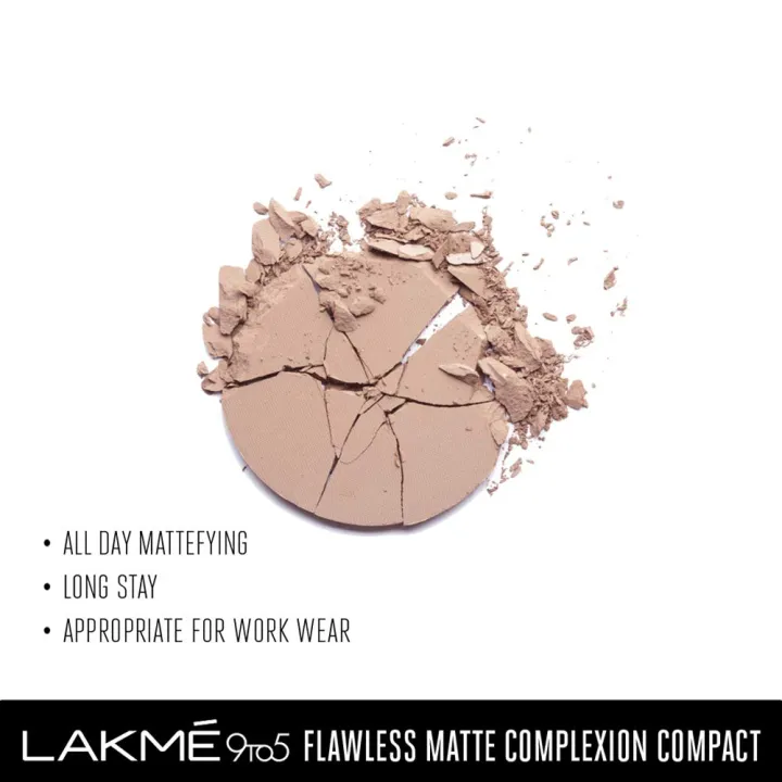 Lakme%209%20to%205%20Flawless%20Matte%20Complexion%20Compact%20Powder,%20Almond,%20Absorbs%20Oil,%20Conceals%20&%20Gives%20Radiant%20Skin%20-%20All%20Day%20Matte%20Finish%20Face%20Makeup,%208%20g%20SAB%20-%20Image%203