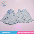 Newborn Baby Frocks 06Pcs 100% Cotton Hospital Pack. 